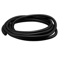 uxcell 5 M 12 x 15.8 mm PP Flexible Corrugated Conduit Tube for Garden,Office Black