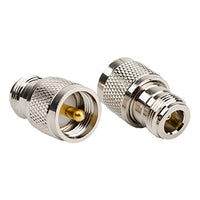 Eagles(TM)(Pack of 2) N Type Female to PL259 / SO239 UHF Male Connector for Antenna, RF Connector Adapter