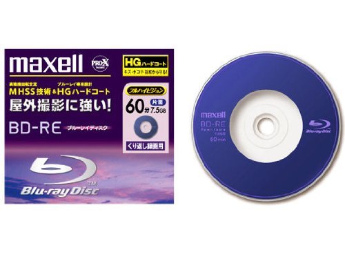 Maxel Mini Blu-Ray BD-RE Rewritable for Camcorder 60 min 7.5GB Pro X Series