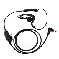 abcGoodefg G Shape Clip-Ear Coiled Wire Headset/Earpiece Mic for Motorola SL7550 7580 7590 SL300 SL4000 SL1K SL1M Talkabout 2 Two Way Radio Walkie Talkie(G Shape Earpiece)