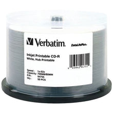 Load image into Gallery viewer, VERBATIM 94755 700MB 80-Minute 52x DataLifePlus CD-Rs, 50-ct Spindle Consumer electronic
