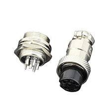 Load image into Gallery viewer, 5 sets/kits 6 PIN 12mm GX12-6 Screw Aviation Connector Plug The aviation plug Cable connector Regular plug and socket

