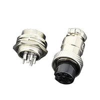 5 sets/kits 6 PIN 12mm GX12-6 Screw Aviation Connector Plug The aviation plug Cable connector Regular plug and socket