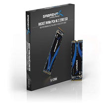 Load image into Gallery viewer, Sabrent 512GB Rocket NVMe PCIe M.2 2280 Internal SSD High Performance Solid State Drive (SB-ROCKET-512)

