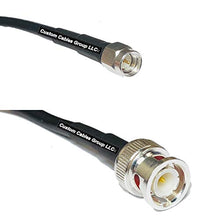 Load image into Gallery viewer, 15 feet RFC195 KSR195 Silver Plated SMA Male to BNC Male RF Coaxial Cable
