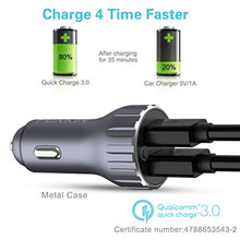 Load image into Gallery viewer, Car Charger,Foxkin Quick Charge 3.0 39W Aluminum Alloy Dual USB Car Charger for Samsung Galaxy Note9 8,S10 S9 S8 Plus,iPhone 13 12 11 X 8 Plus,iPad Pro Mini,LG,HTC,Pixel and More
