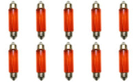 CEC Industries E211-2A (Amber) Bulbs, 12.8 V, 12.416 W, EC11-5 Base, T-3 shape (Box of 10)