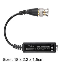 Load image into Gallery viewer, uxcell 2pcs Split Joint Mini CCTV Camera BNC Passive Video Balun Transceiver

