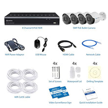 Load image into Gallery viewer, Camius 4 5MP PoE Outdoor Cameras for Home Security, Security Camera for Businesses, 8 Channel 4K NVR PoE Security Camera System, HDD 4TB, Night Vision Outdoor Home Security Cameras Upgraded 8P4B5R4T
