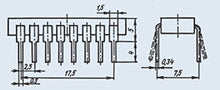 Load image into Gallery viewer, S.U.R. &amp; R Tools IC/Microchip USSR K561KP2 Analogue CD4051A, CD4051B 20 pcs
