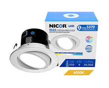 Load image into Gallery viewer, NICOR Lighting DLG4-10-120-4K-WH LED Downlight, 4, 4000k
