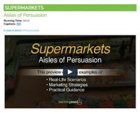 Supermarket Shopping Video on DVD