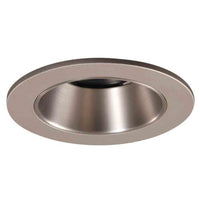 HALO Recessed 3007SN 3-Inch 15-DegreeLensed Shower Light Satin Nickel Trim with Satin Nickel Reflector