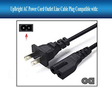 Load image into Gallery viewer, UpBright New AC in Power Cord Cable Outlet Plug Lead Compatible with Yamaha BD-S677 BD-S677BL Wi-Fi Multi Region DVD Blu Ray Player BDS677 BDS677BL
