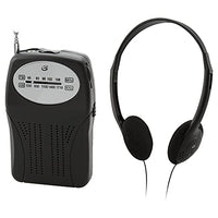 GPX Portable AM/FM Radio, Black (R116B)