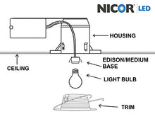 Load image into Gallery viewer, NICOR Lighting 6 inch Housing for Remodel Applications, Airtight (17003AR)
