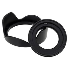 Load image into Gallery viewer, Fotodiox Reversible Lens Hood Kit for Sony E PZ 16-50mm F3.5-5.6 OSS E-Mount Power Zoom Lens, Reversible Tulip Flower Hood w/Cap f/Sony Kit Lenses
