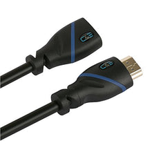Load image into Gallery viewer, 1.5 FT (0.4 M) High Speed HDMI Cable Male to Female with Ethernet Black (1.5 Feet/0.4 Meters) Supports 4K 30Hz, 3D, 1080p and Audio Return CNE521367 (4 Pack)
