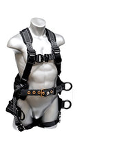 Load image into Gallery viewer, Elk River 67602 Polyester/Nylon Peregrine Platinum Series 6 D-Ring Harness with Quick-Connect Buckles, Medium
