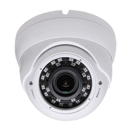 1080P Dome Security Camera with Metal Housing and Great Night Vision White
