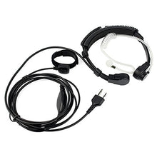 Load image into Gallery viewer, Throat Mic Microphone Covert Acoustic Tube Earpiece Headset With Finger Ptt Compatible For Midland L
