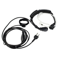 Throat Mic Microphone Covert Acoustic Tube Earpiece Headset With Finger Ptt Compatible For Midland L
