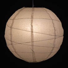 Load image into Gallery viewer, (Set of 3) Round Party Wedding Lanterns (18 Inch, White Irregular Ribbed Paper Lanterns)
