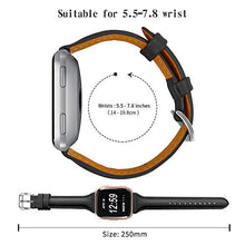 Load image into Gallery viewer, Joyozy Genuine Leather Bands Compatible with Fitbit Versa&amp;Fitbit Versa 2 &amp;Fitbit Versa SE&amp;New Fitbit Versa Lite Smartwatch,Replacement for Accessories Fitness Strap Women Men(5.5&quot; - 7.8&quot;)
