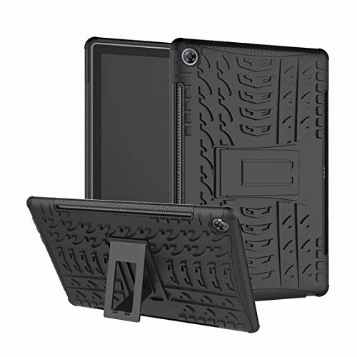 Mediapad M5 10 Case, Protective Cover Double Layer Shockproof Armor Case Hybrid Duty Shell with Kickstand for Huawei Mediapad M5 10/ Mediapad M5 Pro 10.8 inch Tablet Black
