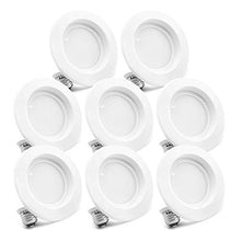 Load image into Gallery viewer, 8 Pack Bioluz LED 4-inch 910 Lumen Warm White 2700K 13 Watt 90 CRI Dimmable LED Retrofit Recessed Lighting Fixture LED Ceiling Downlight UL-Listed JA8 CEC Pack of 8
