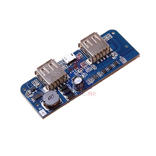 Dual USB 5V 1A/2.1A Mobile Power Charger PCB Board Step Up Boost Bank Charging Module with Automatic Protection