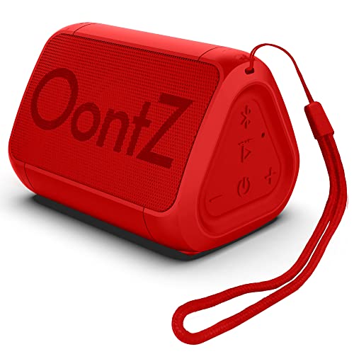 Cambridge Soundworks OontZ Angle Solo Bluetooth Portable Speaker, Compact Size, Surprisingly Loud Volume & Bass, 100 Foot Wireless Range, IPX5, Perfect Travel Speaker, Bluetooth Speakers (Red)