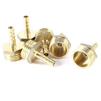 uxcell 6pcs 1/2PT Male Thread 6mm Air Gas Hose Barb Fitting Coupler Adapter