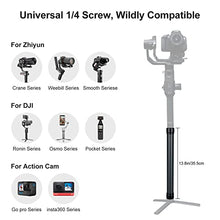 Load image into Gallery viewer, Carbon Fiber Extension Monopod Pole for DJI Ronin S/SC, DH10 Extendable Rod Handheld Stick 13.7-Inch Gimbals Stabilizer Handle Grip Compatible with DJI Ronin-S/SC/Osmo Mobile/Zhiyun Crane/Weebill s

