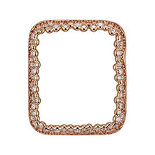 Load image into Gallery viewer, SkyB Champagne Bubbles Apple Watch Case for Women - Rose Gold with Cubic Zirconia Rhinestones to Match Jewelry, Protective Scratch Resistant Liner, Easy to Attach to Bands, Fits Series 1, 2, 3 - 38mm
