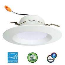 Load image into Gallery viewer, Euri Lighting DLC4-1040e LED 4&quot; Downlight, Retrofit Line, Bright White 4000K, Dimmable 13W (75W Equivalent) 800 lm 95 Degree Beam Angle, 90+ CRI, E26 Adapter, UL &amp; Energy Star Listed, T24
