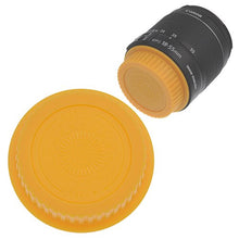 Load image into Gallery viewer, Fotodiox Designer (Yellow) Lens Rear Cap Compatible with Canon EOS EF and EF-S Lenses
