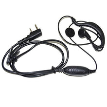 Load image into Gallery viewer, Hqrp Kit: 2 Pin Ptt Speaker Microphone And Earpiece Mic Headset Compatible With Kenwood Tk 2100 Tk 2
