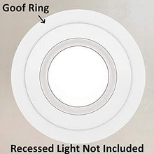 Load image into Gallery viewer, 25 Pack Gloss White Goof Trim Ring for 6&quot; Inch Recessed Can Lighting Down Light, Outer Diameter 8 Inches, Inner Diameter 5.8 Inches
