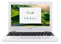 Acer Chromebook CB3-131-C3SZ 11.6-Inch Laptop (Intel Celeron N2840 Dual-Core Processor,2 GB RAM,16 GB Solid State Drive,Chrome), White