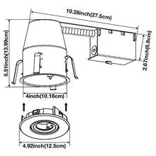 Load image into Gallery viewer, TORCHSTAR 4 Inch UL-Listed Remodel Can + Gimbal Trim Kit, Air Tight Aluminum IC Housing, GU10 Socket Included, Satin Nickel Trim, 120V Voltage, Pack of 6
