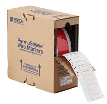 Load image into Gallery viewer, Brady HX-250-150-WT PermaSleeve 1.496&quot; Width x 0.445&quot; Height, B-7642 Heat-Shrink Polyolefin, Matte Finish White Wire Marking Sleeve (2500 per Roll)
