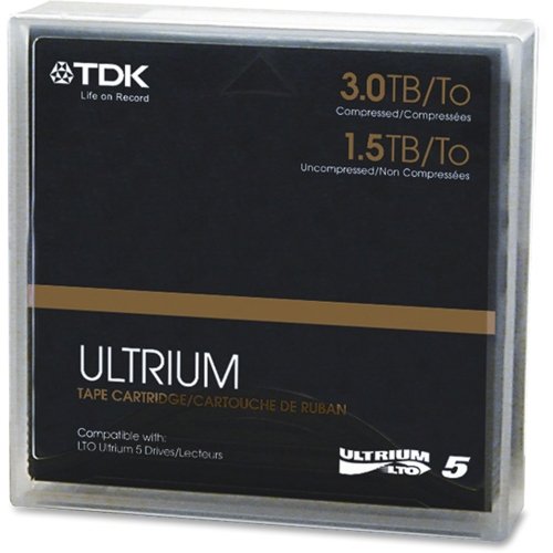 TDK Life on Record LTO Ultrium 5 Data Cartridge - LTO-5-1.50 TB (Native) / 3 TB (Compressed) - 2775.59 ft Tape Length