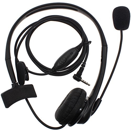 KENMAX 1 Pin Overhead Earpiece Headset with Boom Mic Microphone Noise Cancelling for Yaesu VX-1R FT-50 VX-10 VX-110 VX-210 VXF-1