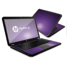 Load image into Gallery viewer, MightySkins Skin Compatible with HP Pavilion G6 Laptop with 15.6&quot; Screen wrap Sticker Skins Purple Diamond Plate
