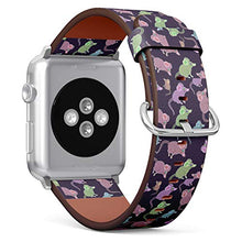 Load image into Gallery viewer, (Colorful Pattern with Mouse mice) Patterned Leather Wristband Strap for Fitbit Ionic,The Replacement of Fitbit Ionic smartwatch Bands
