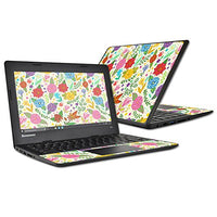 MightySkins Skin Compatible with Lenovo 100s Chromebook wrap Cover Sticker Skins Flower Garden