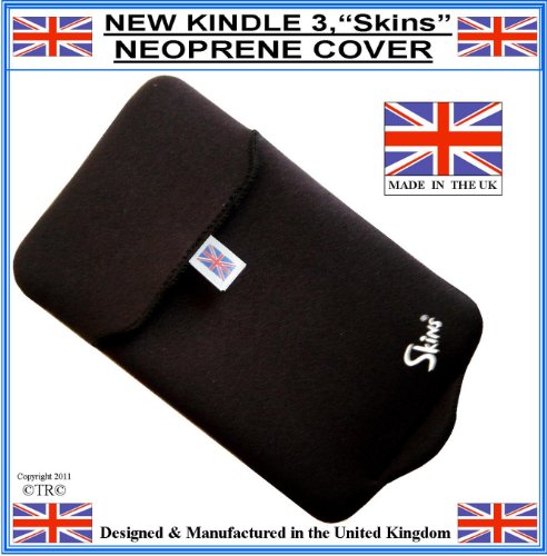 Prolineonline Neoprene Kindle Sleeve Cover & Screen Protector, Black