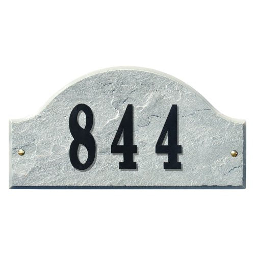 Qualarc Ridgecrest Arch Granite Address Plaque