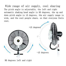 Load image into Gallery viewer, Spray Refrigeration Industrial Fan Floor Water Mist Fan Spray Fan Air Cooler Air Cooling Fan Air Humidifier (Color : Black, Size : 30&quot; Fan Blade Diameter 75cm)
